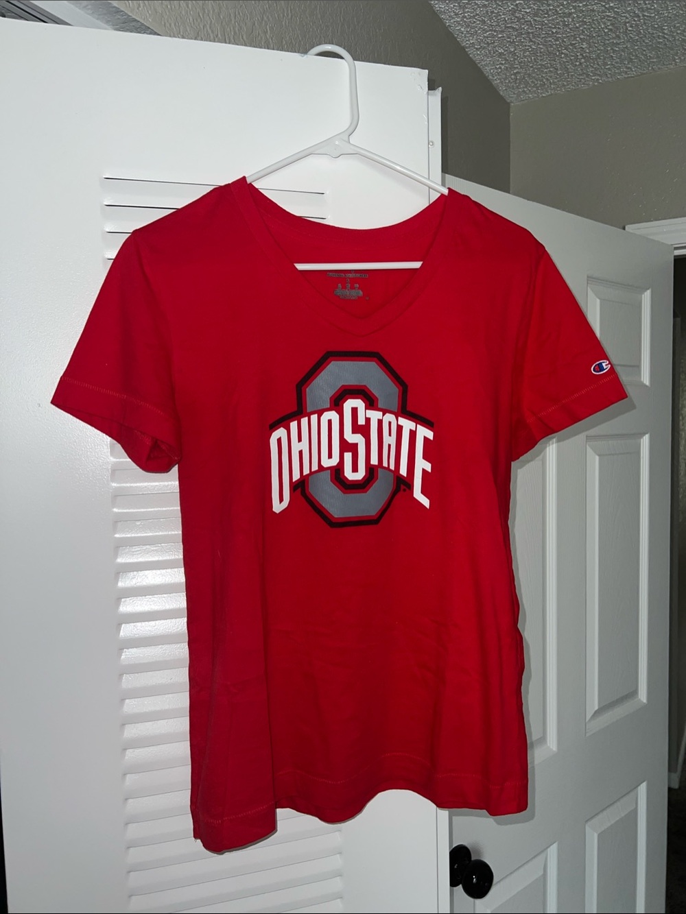 Champion | Red Ohio State Logo Tee